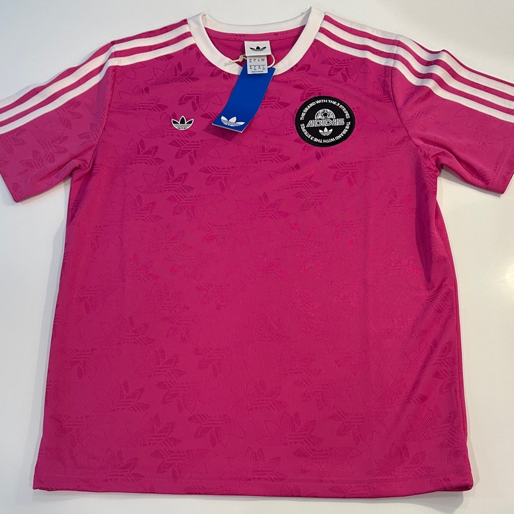 NEW adidas Fuchsia Classic Sport Semi-Lucid Jersey